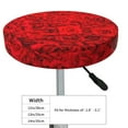 thumbnail image 2 of Uemuo Red Rose Pattern Round Bar Stool Seat Covers Washable Stool Cushion Slipcover Elastic Bar Chair Covers-12 inch, 2 of 7