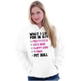 thumbnail image 3 of What I Look In Guys Pit Bull Dog Lady Women Plus Size Graphic Pullover Hoodie Brisco Brands 4X, 3 of 4