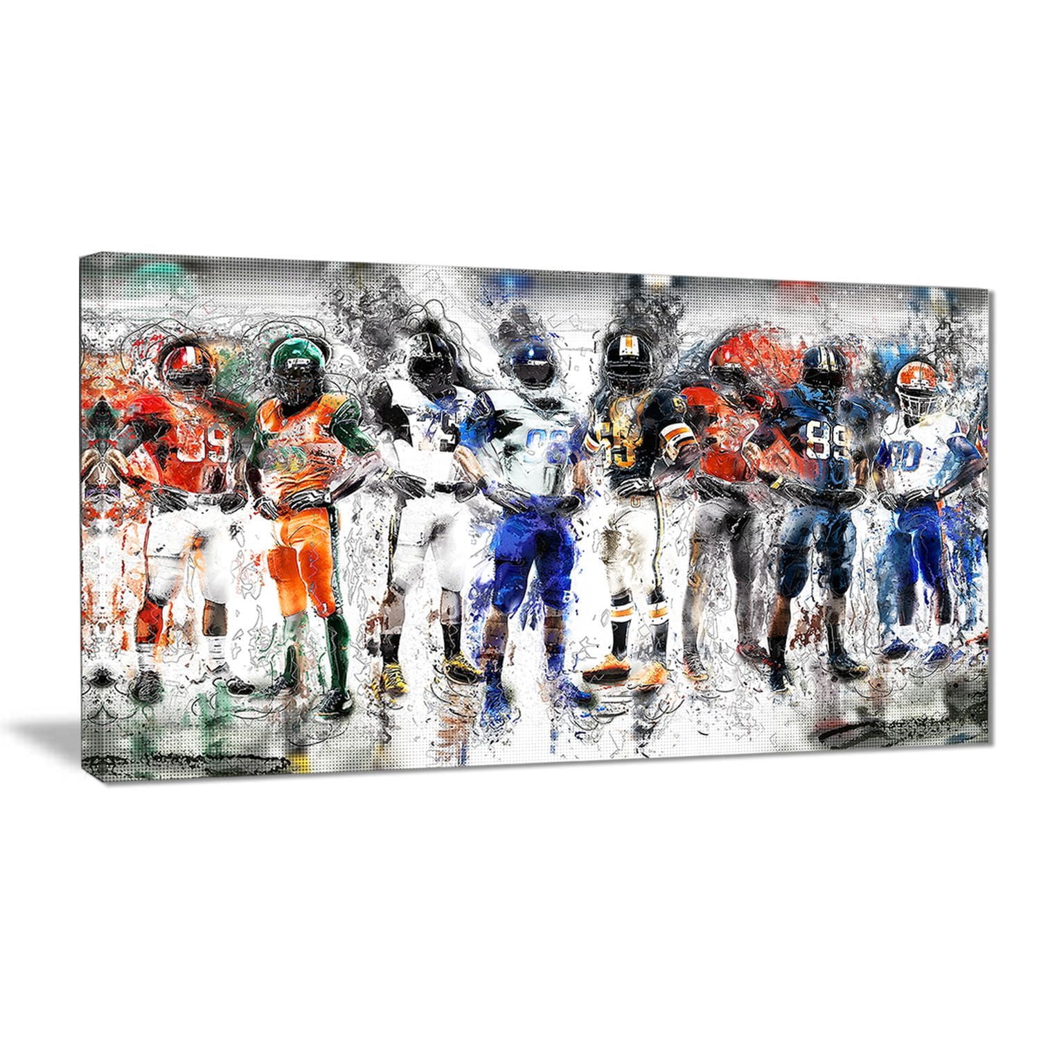 Décoration murale sur toile Design Art à motif de « Equipe de Football »