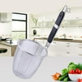thumbnail image 2 of Colador de Malla Ranurada de Acero Inoxidable Sunnimix 13.5cm Colador de fideos de arroz de cocina, 2 of 8