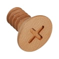 thumbnail image 4 of kurtrusly Crochet en Bois d'Érable Moderne Vis Murale Nordique Premium pour Organisation de Garde-Robe Design Rond Croisé 5.5x6cm 5Set, 4 of 6