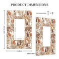 thumbnail image 5 of Zufioo Woodland Animals in Neutral Tones Print Switch Wall Plate, Dustproof and Heat-resistant Decorative Wall Switch Cover, Suitable for Residential and Commercial Areas-Mid-size, 5 of 8