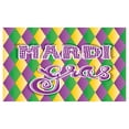 thumbnail image 4 of Mardi Gras Ceramic Toothbrush Holder, Mardi Gras Lettering on Classical Diamond Line Backdrop, Decorative Versatile Countertop for Bathroom, 4.5" X 2.7", Fern Green Marigold, 4 of 4