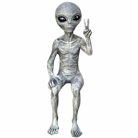 Opperiaya Outdoor Alien Statue Art Outer Space Decoration Sitting ...