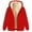 Red, variant on Pxxlle Womens Plus Size Hoodies Winter Full Zip Up Sherpa Fleece Lined Hooded Jackets Casual Long Sleeve Sweatshirts with Pockets Dark Gray L