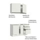 thumbnail image 5 of Cocina Integral Madesa Glamy Sin Tarja 120cm Blanco, 5 of 10