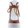 thumbnail image 4 of Women's Faux Fur Shearling Lace Up Ankle Boots Round Toe Chunky Platform Boot Warm Fall Winter Booties, 4 of 6