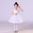 thumbnail image 2 of oqasdz Robe Fille Robe d'Été Décontractée avec Imprimé Floral Manches Bouffantes et Taille Élastique pour Tout-Petits Enfants Fête, 2 of 6