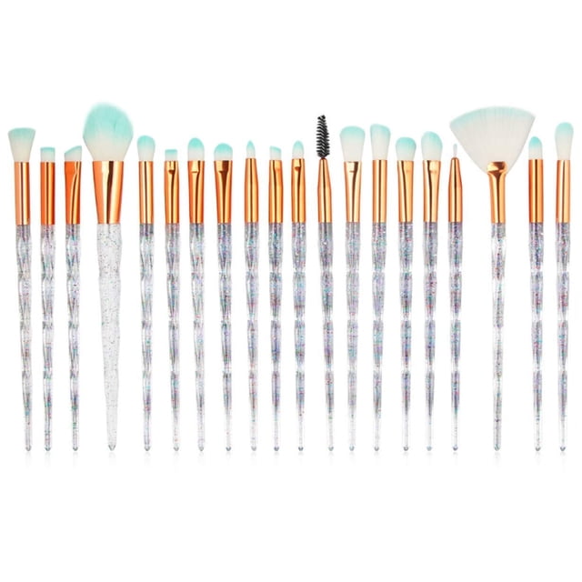 Juego de brochas de maquillaje para labios, delineador de ojos, sombra de ojos, base de maquillaje profesional multifuncional, paquete de 20 Ormromra WRMH-961-2