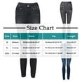 thumbnail image 3 of Women's Pull-On Skinny Faux Denim Leggings High Waisted Stretch Jeggings Comfy Wash Pants Classic Tummy Control Blue, 3 of 6