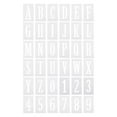 thumbnail image 1 of Unique Bargains 5 Inch Letter Number Stencils 3.5' Width Reusable Alphabet Numbers Templates Set, White 36 Pack, 1 of 6