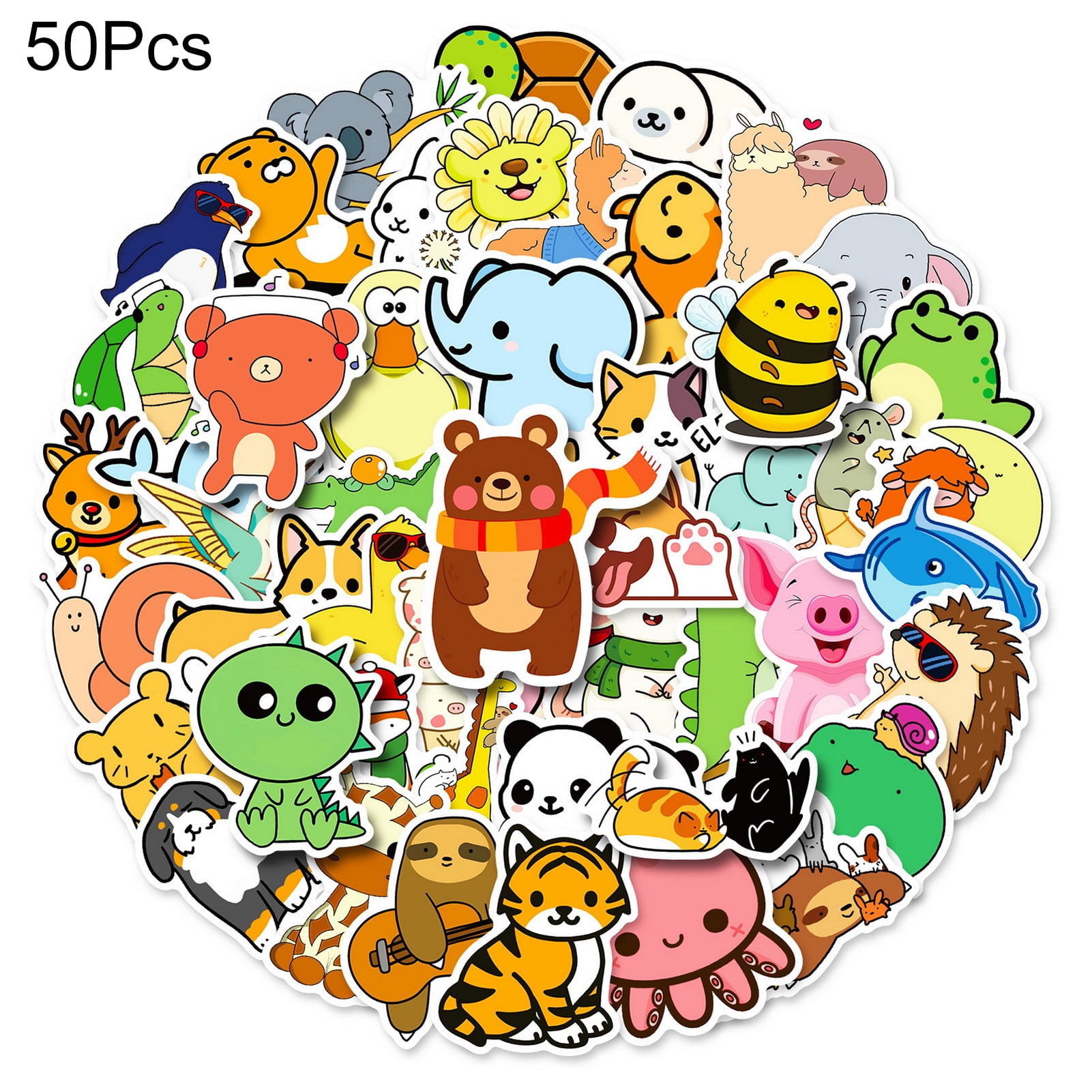 Cute Animal Sticker Pack 1 Sticker by littlemandyart  Cute easy drawings,  Cute cartoon drawings, Cute doodles