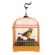 thumbnail image 4 of Pájaro cantor realista en jaula Juguete para pájaros activado por sonido con sonidos y movimientos Juguete para pájaros enjaulado a pilas, 4 of 8