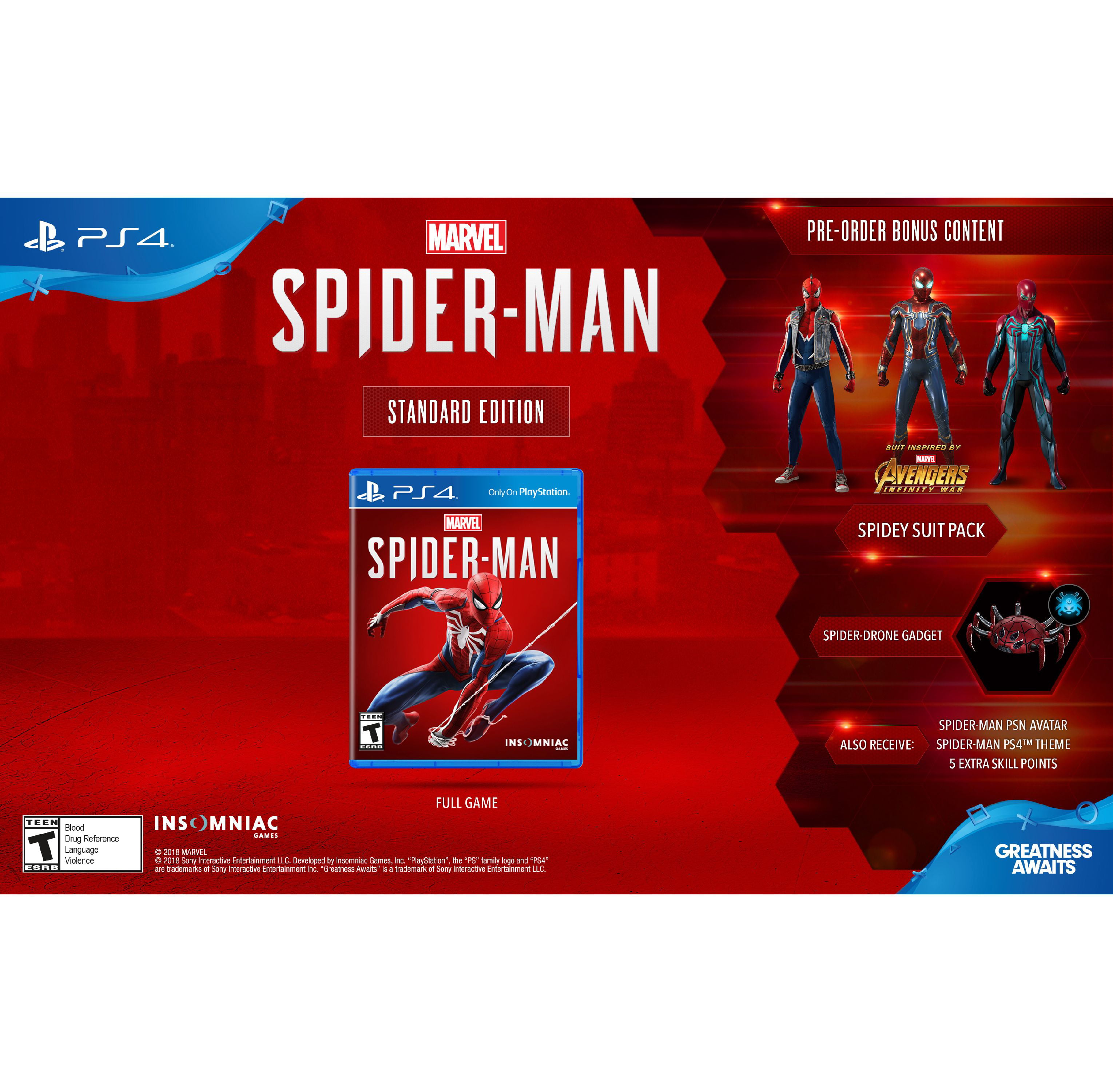 Marvel's Spider-Man, Sony, PlayStation 4 