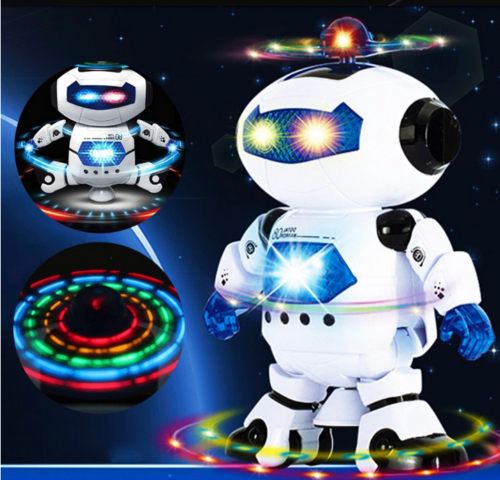 Dancing Robot Toys For Boys Kids Toddler Musical Light Toy Birthday Xmas Gift 