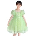 thumbnail image 3 of Cathalem Robe Semi-Formelle pour Filles Tout-Petits, Vert 110, 3 of 5