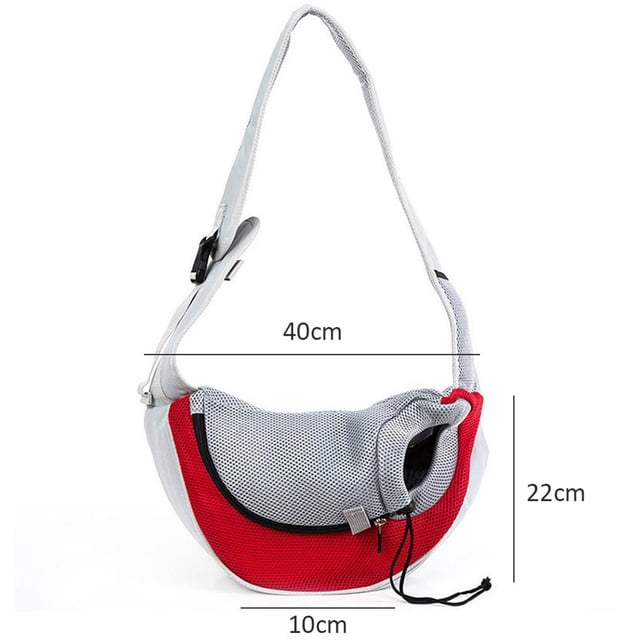 Injueey Bolsa para mascotas, transportador transpirable para perros y gatos, bolso de mano para un solo hombro, bandolera cómoda, de malla para Almacenamiento y organización del hogar Injueey HA023720-00
