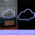 thumbnail image 3 of Miangastore Blue Cloud Shape LED Neon Lights for Decor Made of PC Material Creates Romantic Atmosphere, 3 of 9