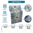 thumbnail image 6 of Purple Hydrangea Table Runner 48 Inches Long Farmhouse Dress Scarves, Spring Eucalyptus Butterfly Grey Wooden Dining Tablerunner for Coffee Table/Kitchen Island/Party Décor, 13" x 48", 6 of 8