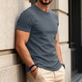 thumbnail image 5 of LTTVQM Men's T Shirts Short Sleeve Comfort Soft Crew Neck Lightweight Plain Tee Shirts Casual Summer Basic Tops Dark Gray XL, 5 of 6