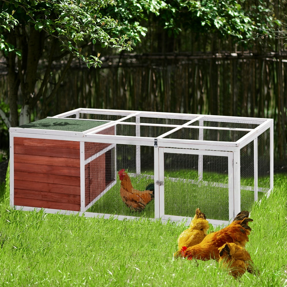 Outdoor Chicken Coop Backyard Hen Cage House Poultry Weatherproof