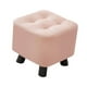 thumbnail image 4 of Reposapiés pequeño, taburete de ocio, elegante, creativo, mueble decorativo, cambio de zapatos Rosa, 4 of 9