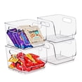 thumbnail image 7 of Sorbus Clear Stackable Square Storage Bins, Small Open-Front Acrylic Pantry Organizers, 4 Pack, 7 of 7