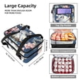 thumbnail image 3 of Animal Double Layered Insulated Lunch Bag with Two Compartments, Large Capacity, Hand-Carry Refrigerated Lunch Bags, 7.1x11.4x16.1 Inches, 3 of 6