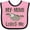 Pink and Black, variant on Inktastic My Mimi Loves Me Sloth Girls Baby Bib
