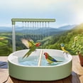 Banheiro de Banho para Aves Piscina Automática com Fonte para Papagai