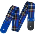thumbnail image 1 of Correa para guitarra, Strap guitarra acústica, bajo eléctrico, guitarra eléctrica Kidam Escoces azul rey, 1 of 3