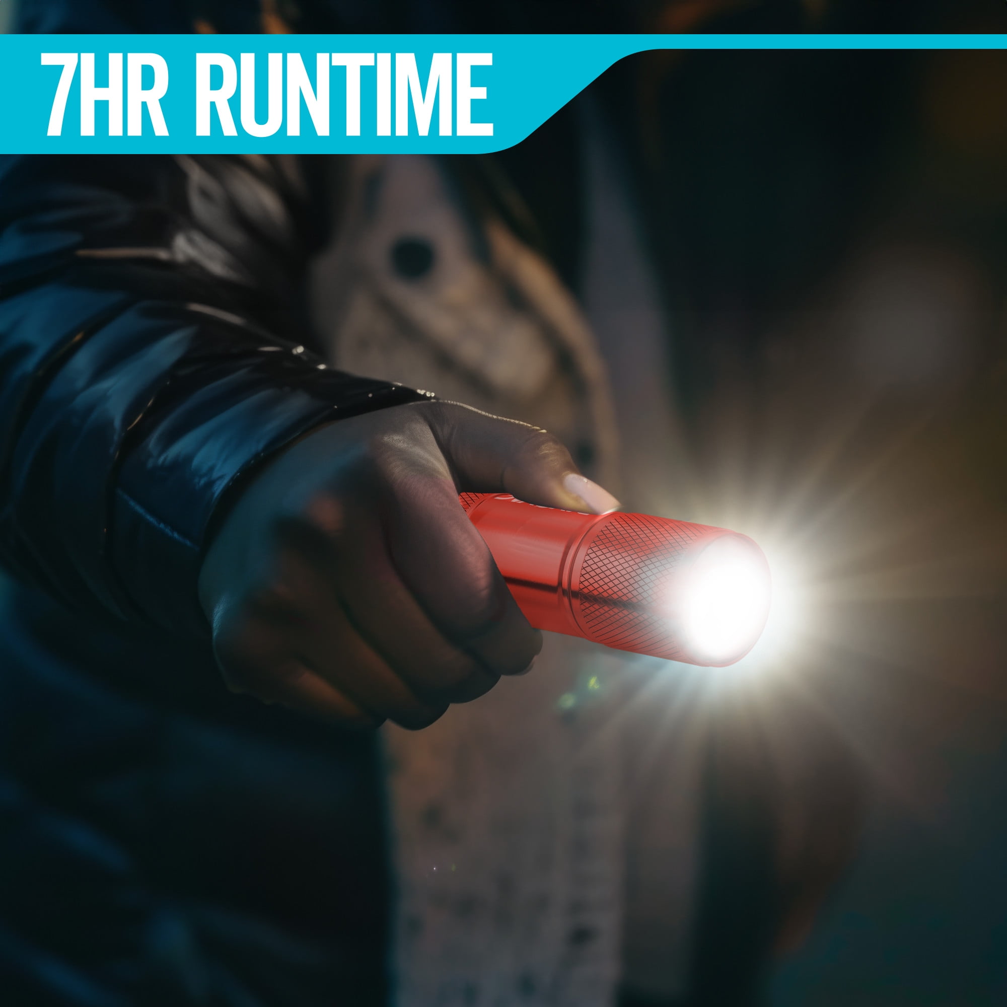 Rayovac Compact Metal LED Flashlight, 50 Lumens