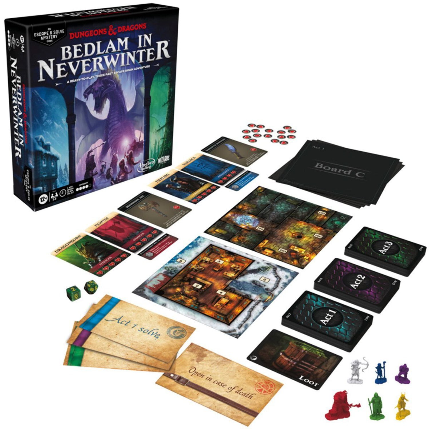 Dungeons & Dragons: Bedlam in Neverwinter Game, D&D Escape Room Game, Ages 12+