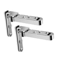 thumbnail image 2 of Bisagra de puerta oculta, pivotante, bisagras de puerta invisibles, ajustables, giratorias, de fácil instalación Plata, 2 of 9
