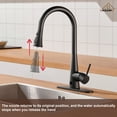 thumbnail image 4 of CASAINC Single Handle Kitchen Faucet with Pull Out Sprayer, Touchless Sensor, Deck Mounted, Matte Black, 4 of 4