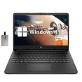 thumbnail image 1 of HP Stream 14" HD BrightView Laptop, Intel Celeron N4120, 16GB RAM, 256GB Storage (128GB Emmc+ 128GB USB Card), Intel UHD Graphics, 720p Webcam, Wi-Fi, 1 Year Office 365, Win 11 S, Black, 1 of 6