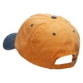 thumbnail image 3 of Pitching At You Embroidered Pigment Dyed Wash Caps - Mustard Navy OSFM, 3 of 5
