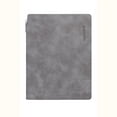 thumbnail image 1 of Libreta de piel de oveja tamaño A5 con bolígrafo para estudiantes, bloc de notas portátil para la temporada escolar, cubierta resistente y práctico accesorio de escritura Aestivo | Gris |, 1 of 7