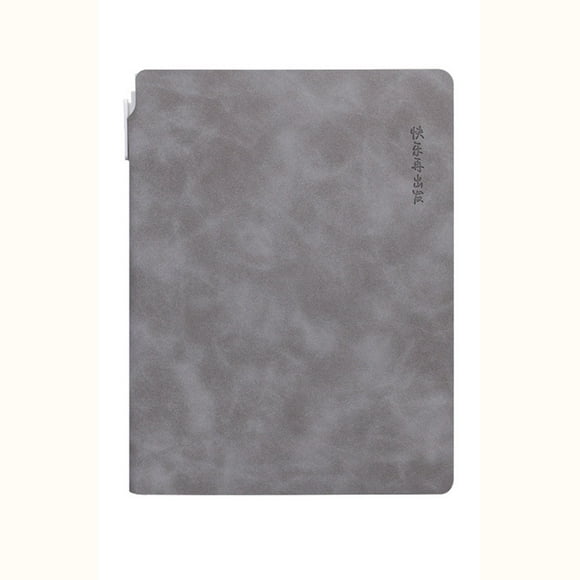 Xihbxyly Cuaderno de Piel de Oveja, Tamaño A5, Diseño Práctico, Portátil E Impermeable, Funda de Piel de Cordero Suave, Bolígrafo Incluido, Planificador de Estudios para Estudiantes, Diario para Reun