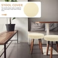 thumbnail image 5 of NOGIS Stool Covers Round,2 Pack Stretch Round Bar Stool Covers Elastic Bar Chair Covers Bar Stool Seat Covers Washable Stool Cushion Slipcover for 12-14 Inch Chair(White), 5 of 7