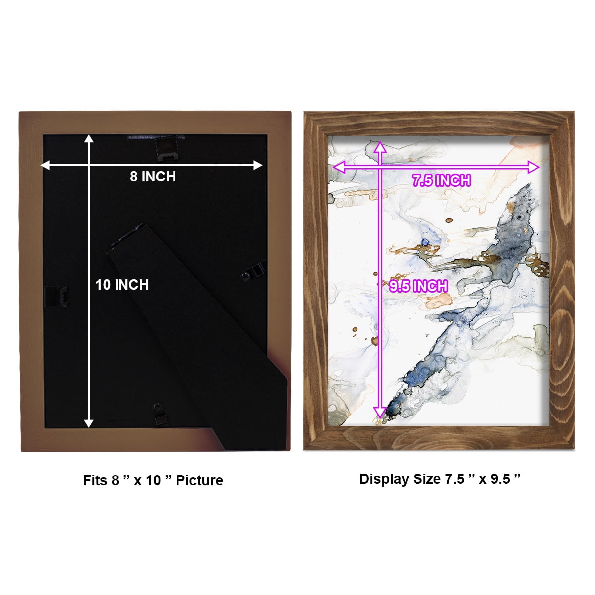 Organic Interlace I -Framed Print w/glass-Walnut