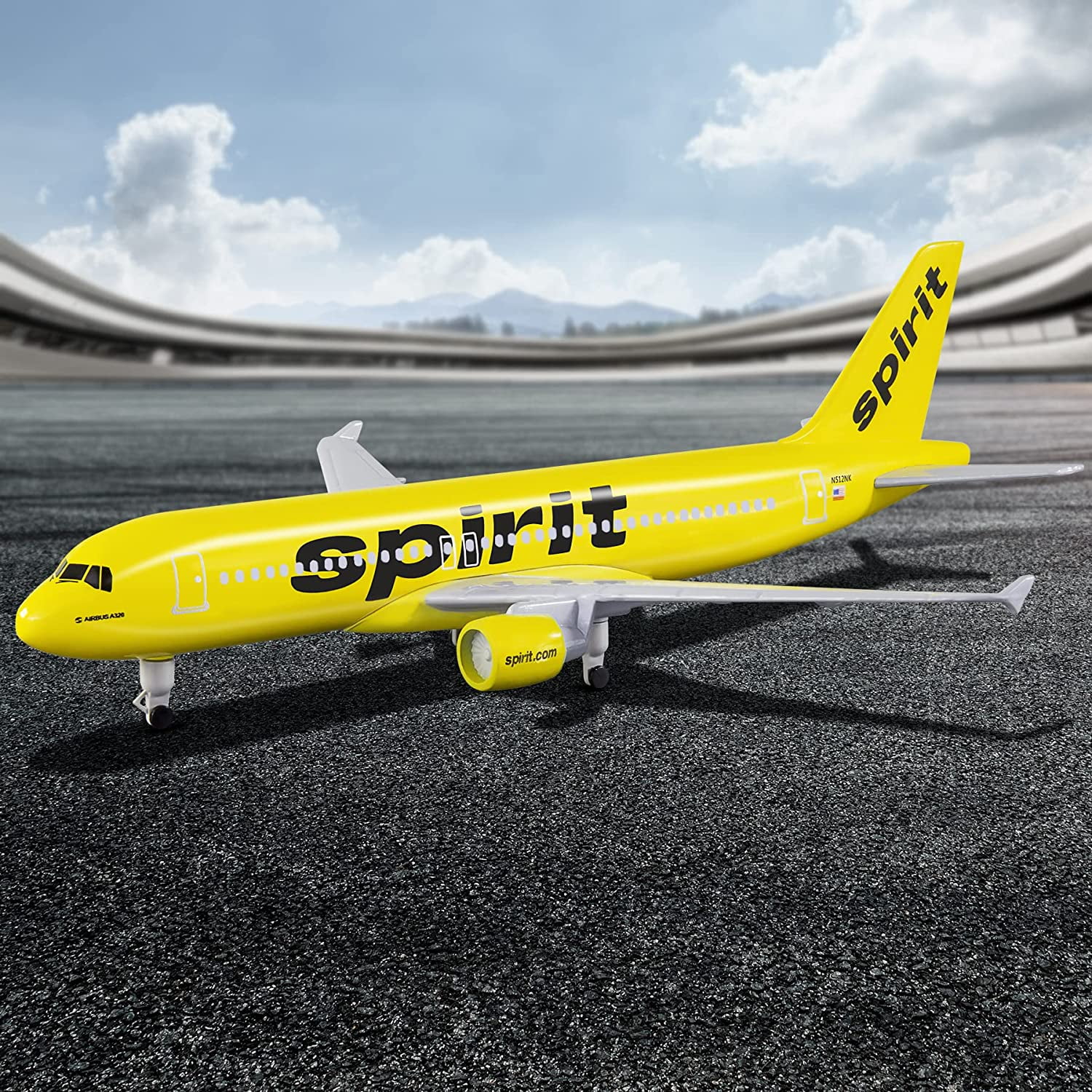 20cm American Spirit A320 Airplane  Model Simulation Aircraft Model Aviation Model Aircraft Kits for Collection and Gift