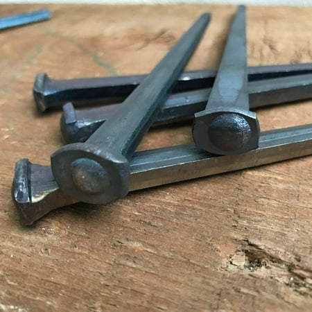 

6 - STEEL SQUARE COMMON ROSE HEAD STANDARD-60d Nails 50-Nails