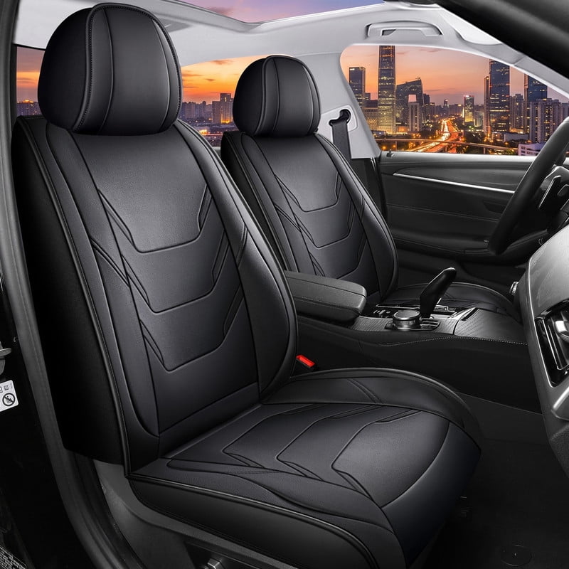 Seat Covers Fit for Honda Insight 2010-2026 Waterproof & Easy-Clean Family Car Seat Covers Interior Non-Slip Airbag and Safety Seat Compatible Black