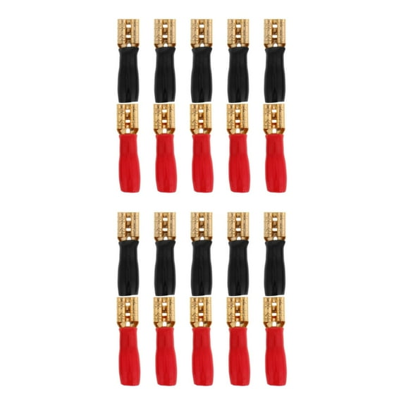 WORGEOUS 20 Pcs Quick Splice Wire Spade Connector Crimp Terminal Block Kit With Sleeve For Electrical Wiring Cars Audio Speaker