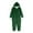Green, variant on HNMKIU Matching Family Pajamas Hooded Zip Up Sleepwear Festive Holiday Outfits Cozy for Kid Green，Kid_4-5 Years