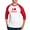 Red/White, variant on CafePress - I Love High School Football Baseball Jersey - Cotton Baseball Jersey, 3/4 Raglan Sleeve Shirt
