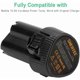 thumbnail image 4 of 10.8v 12v 2000mAh Reemplazo de Iones de Litio 2 Paquetes de Batería + Juego de Carga Compatible con Makita BL1013 Makita BL1014 2x Batería + Juego de Cargador 194550-6 194551-4 195332-9, 4 of 9