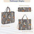 thumbnail image 6 of FORMRS Womens Corduroy Tote Bag Crossbody Shoulder Handbag with Pocket, Gray Halloween Skeleton, 6 of 7