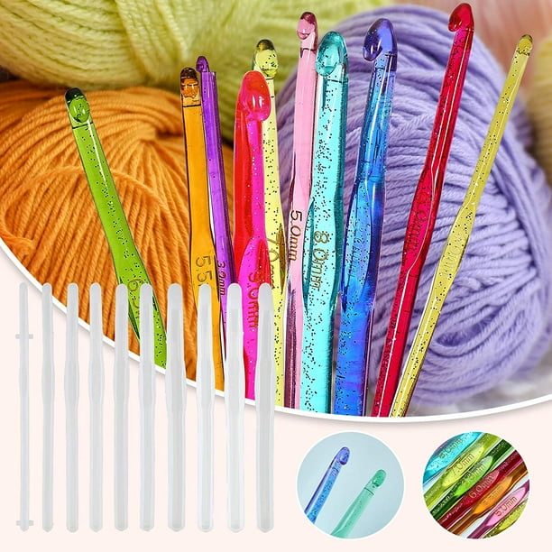 10PCS MULTI SIZE Knitting Hook Mould Single Head Crochet Needle